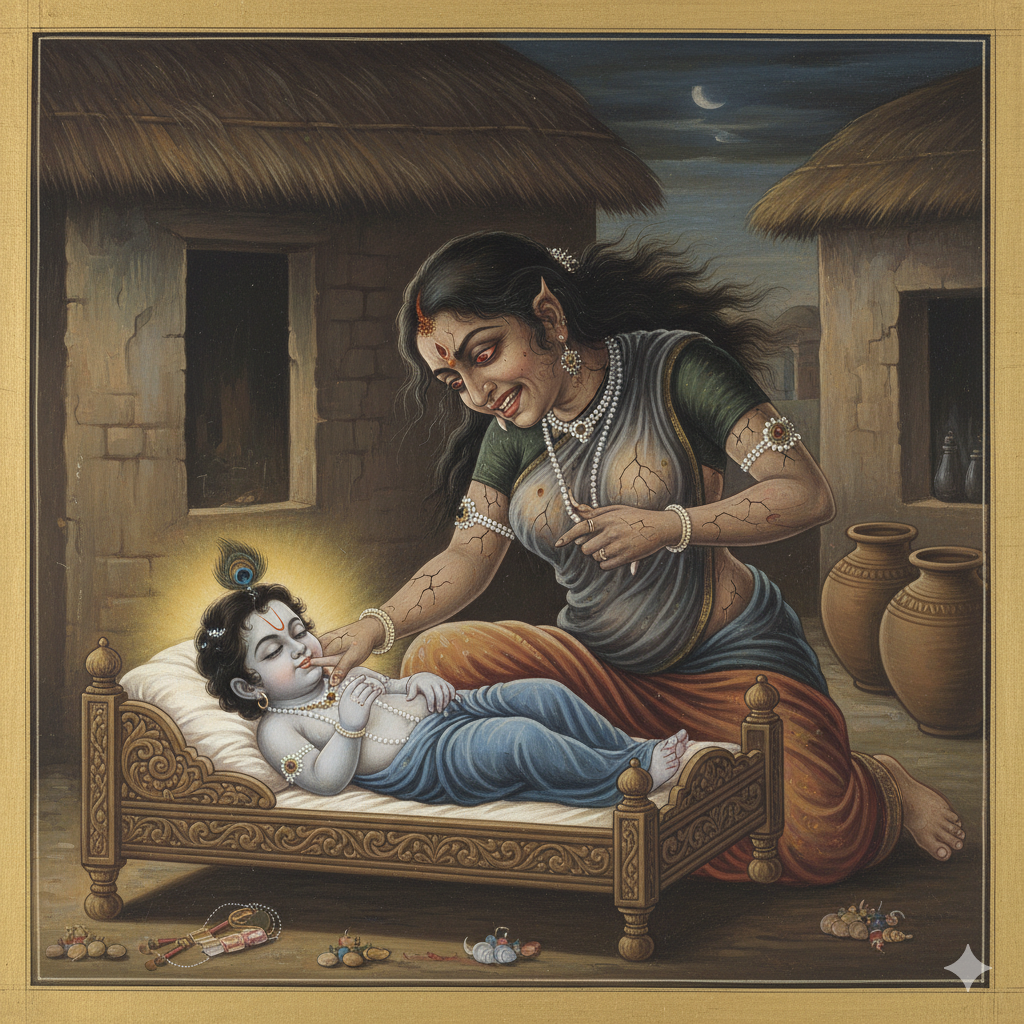 Lord Krishna Kills Putna